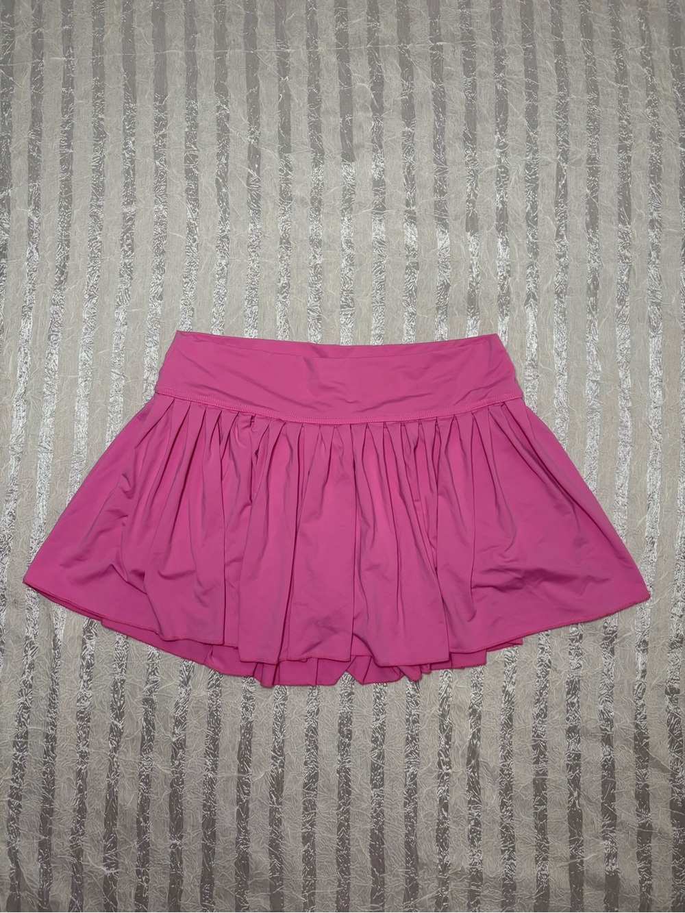 Women’s Pink Mini Tennis Skirt - Casual Flared Skirt size Large